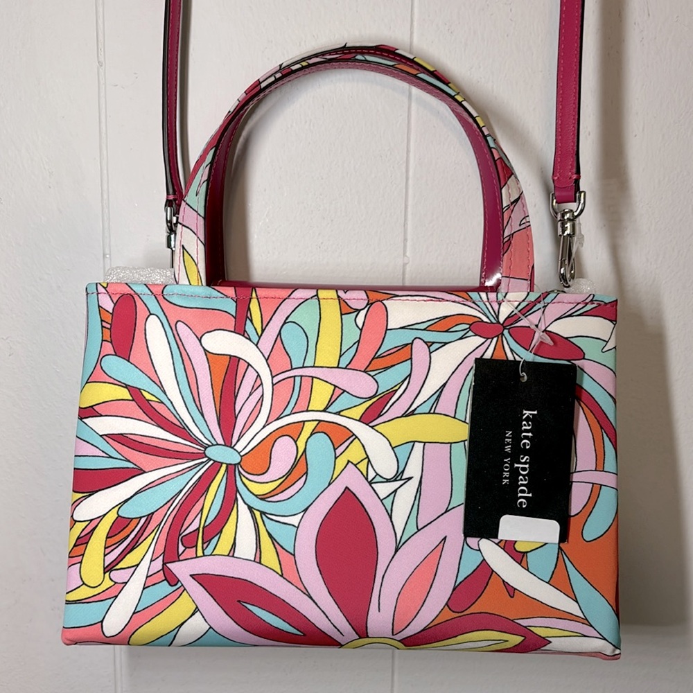 kate spade Sam Icon Anemone Floral Small Tote - Picture 15 of 17